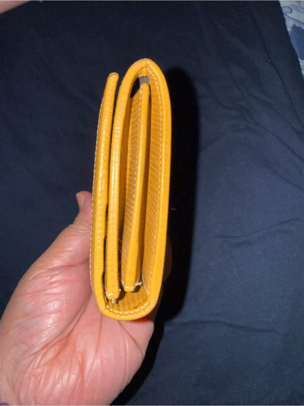 Fendi Black and Brown Striped Continental Wallet